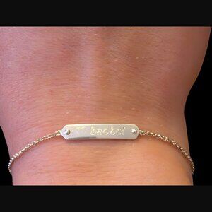 Tiffany & Co. 925 Sterling Silver ID Bracelet Size 6.75" Engraved Bracelet